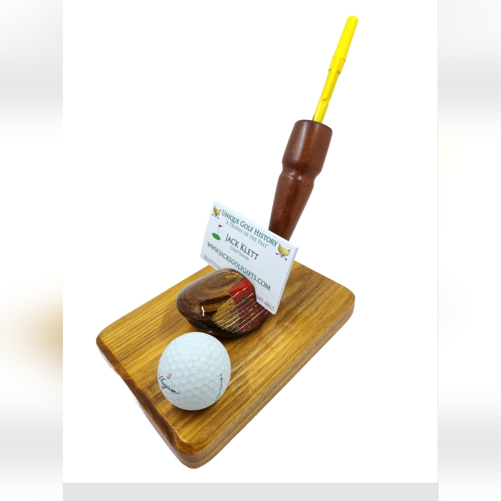 VTG BEN HOGAN GOLF CLUB Business Card Pen holder desk Office decor plaque Hogan